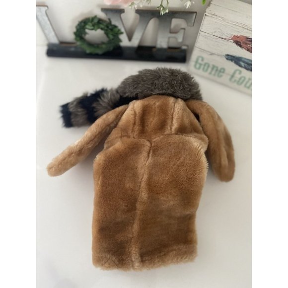 Vintage Dakin 1986 Hound Dog Hand Puppet Coonskin Hat Plush Preschool Teacher - Picture 6 of 16